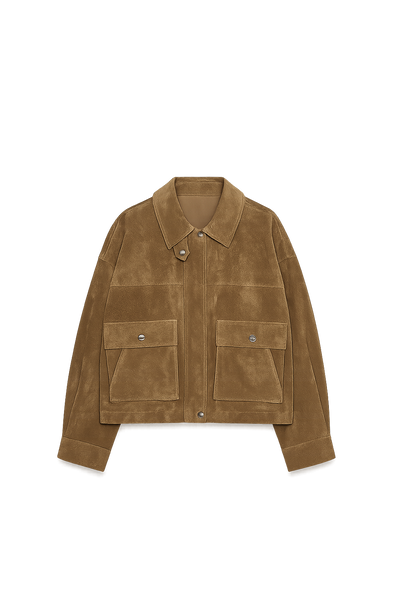 Nora Leather Bomber