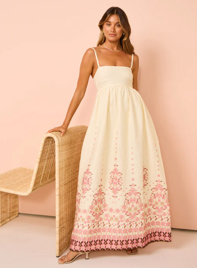 Marigold | Floral Maxi Dress