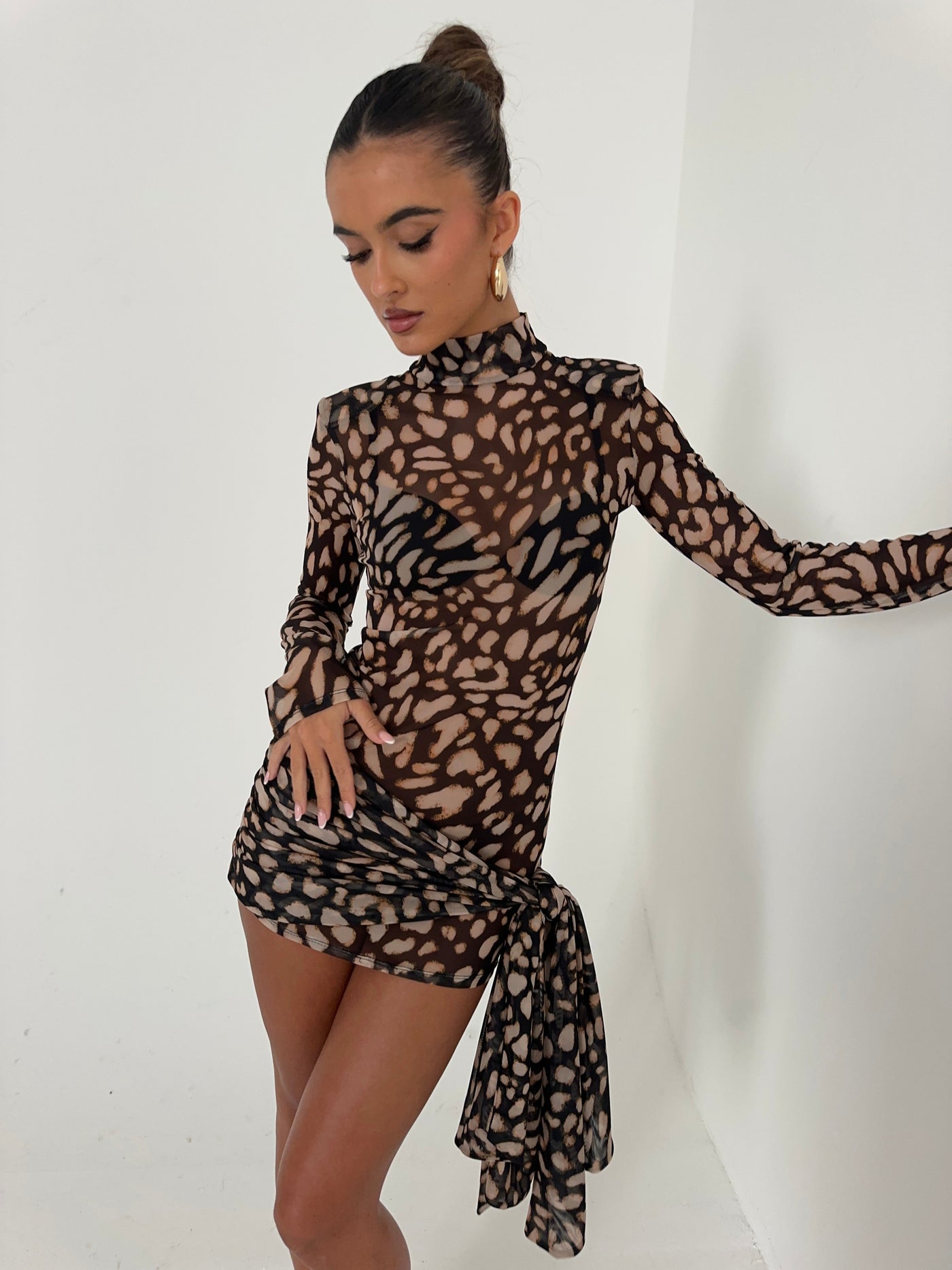 Hallie | Tie Mini Dress
