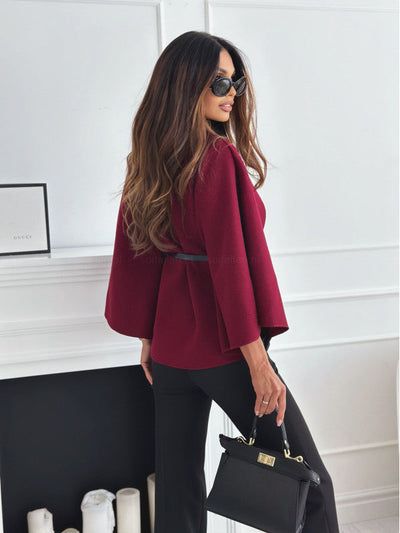 Maria | Cape Belt Coat