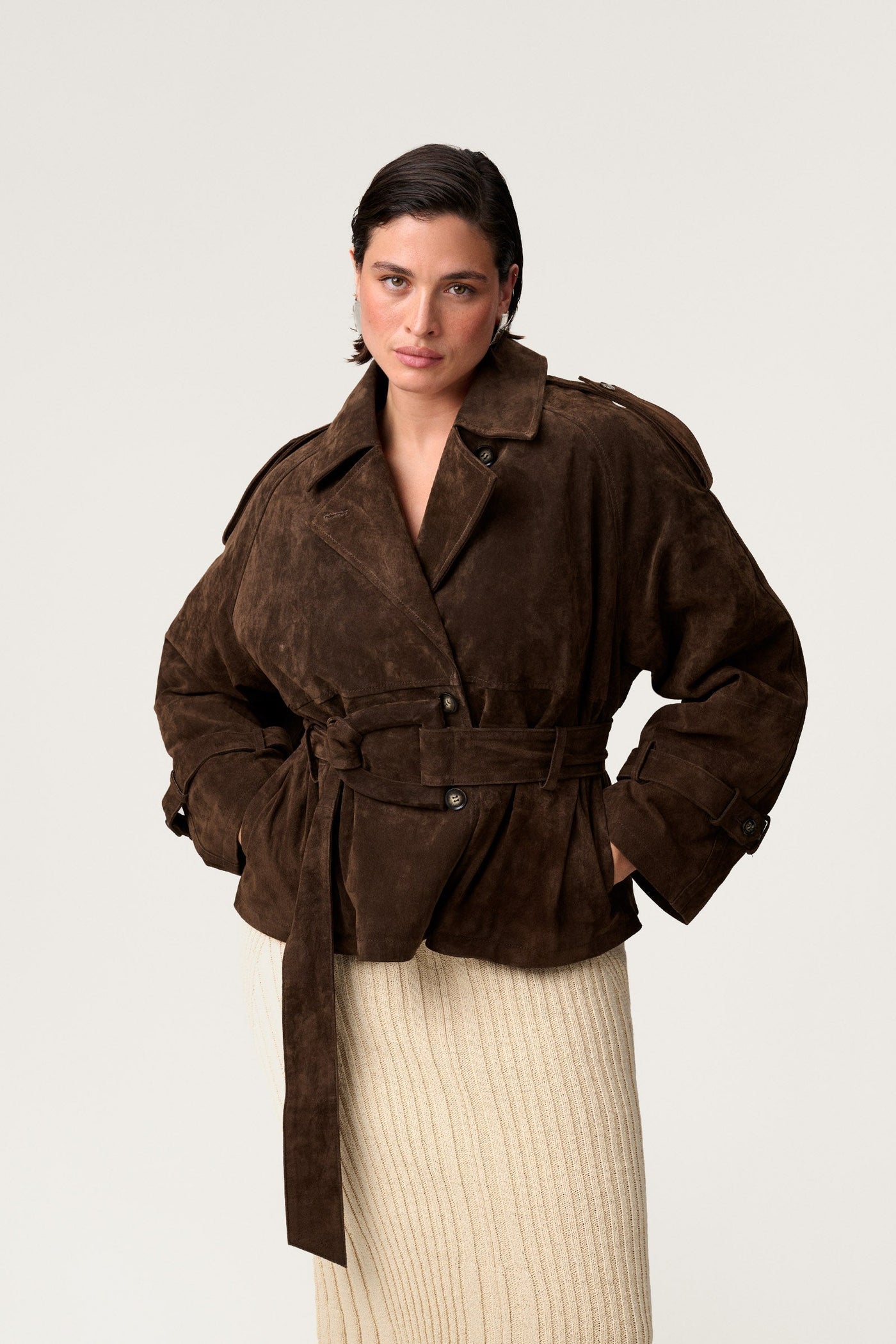 Caza | Cropped Trench Coat